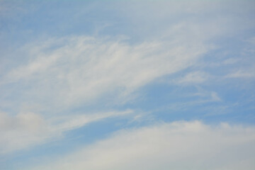 Blue sky background with white clouds