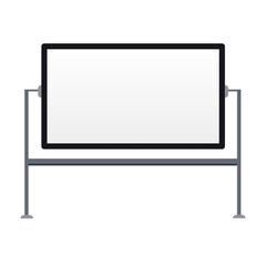 Blank whiteboard - Flat style