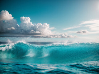 blue sky ocean