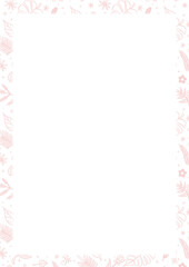 Ilustración con diseño de bordes decorados. Ideal para impresión en tamaño carta A4