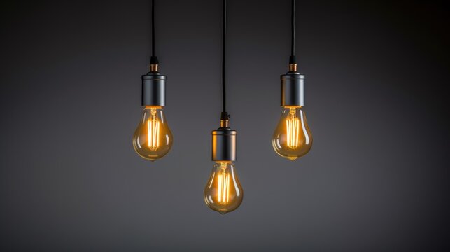 minimalist composition featuring elegant electric lamps set against a matching gray background.