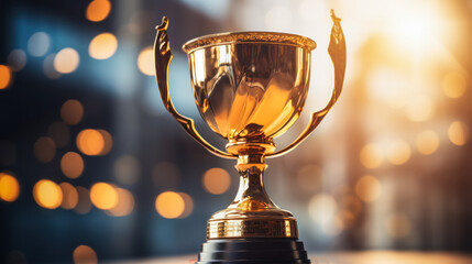 Glorious Prize: Champion's Gold Trophy for Unparalleled Success