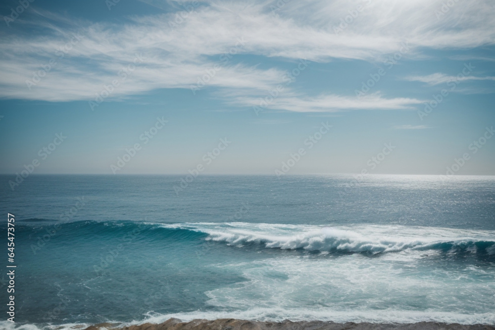 Poster blue sky ocean