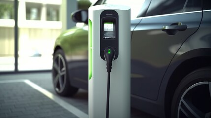 station fast electric car vehicle charger.