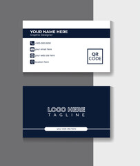 Fototapeta premium Elegant and simple business card template. Double sided business card design. Illustration design.