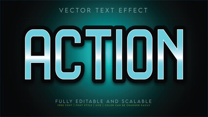 3D Text Effect _Fully Editable and Scalable Vector (Action)