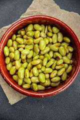 edamame beans legumes appetizer meal food snack on the table copy space