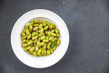 edamame beans legumes appetizer meal food snack on the table copy space