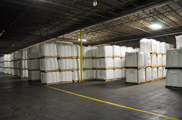 Interior of a modern warehouse.