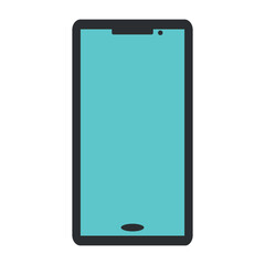 Smartphone icon. Vector on a white background.