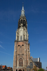 Fototapeta na wymiar New Church (Nieuwe Kerk) in Delft in the state of South Holland (Zuid-Holland) Netherlands (Nederland)