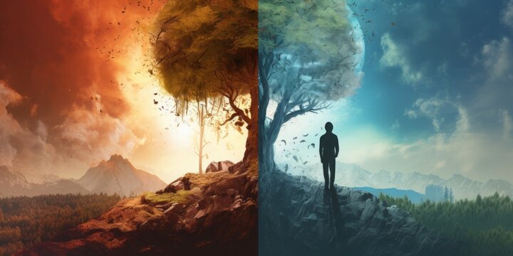 Crossroads of Existence: Earth in the Sun and Man in the Dark, Good versus Evil, and the Battle against Natural Disaster and Global Warming