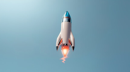 space rocket taking off