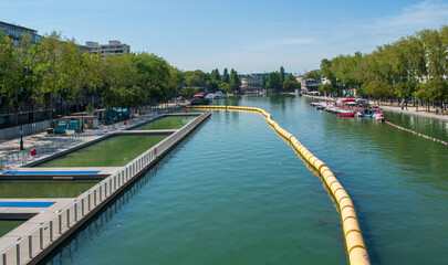 Le bassin de la Villette, Paris, France