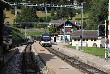 Switzerland, mountain railway station