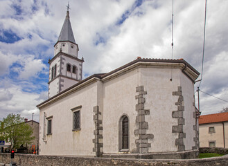Parish church of St. Anton in Divaca. Slovenia