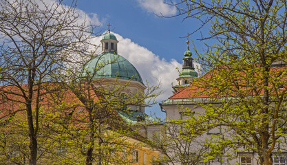 Cathedral of Saint Nicholas in Ljubljana. Slovenia