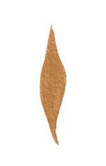 Golden abstract leaf for decoration of festive design - 645491315