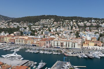 Overlooking the city of Nice from the observation deck, France