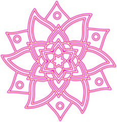 Lighting flower icons 