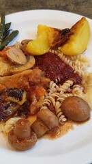 chop with potatoes