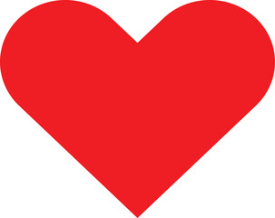 red heart isolated on white, red heart icon, heart icon