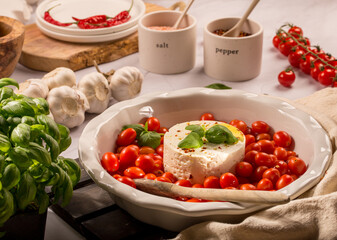 baked feta pasta ingredients 