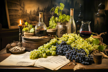 making wine abstract concept