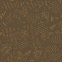 Savanna Dreams, Abstract pattern in warm earthy tones and hints of golden sunlight