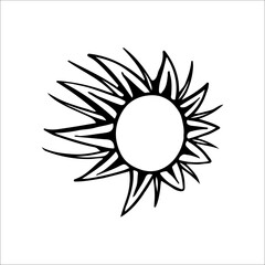 vector illustration of the sun