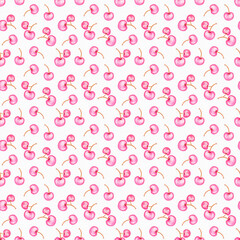 seamless pattern with pink hearts