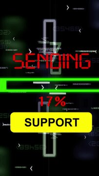 Sending support online vertical video