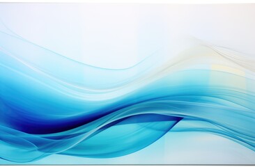 Abstract conceptual background with waves of bluish tones. Generative AI