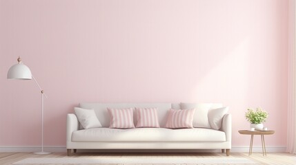 Fototapeta na wymiar A_pink_wallpaper_with_a_subtle