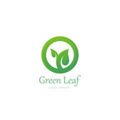 green leaf ecology nature element Logo Symbol Design Template Flat Style Vector
