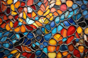 Mosaic pattern with colorful tiles