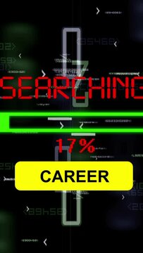 Searching for career online vertical video