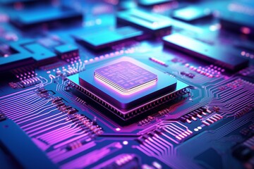  electronic circuit board with processor 
