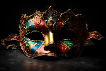 venetian carnival masks, generative AI
