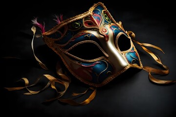 venetian carnival mask , generative AI