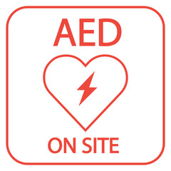 AED,automated external defibrillator flat vector icon