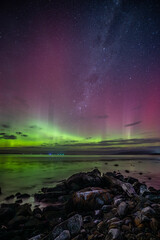 aurora over the sea