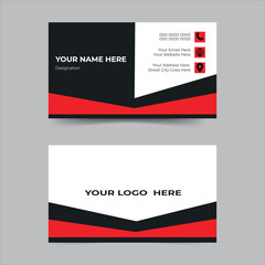 business card corporate creative clean business card template stylish designed for business and corporate concept vector company branding stylish modern name card  simple clean template presentation c