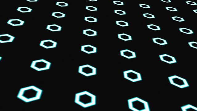 
Repeating pattern of geometric shapes with square, abstract background. Geometrical complex lines. Video 4k
