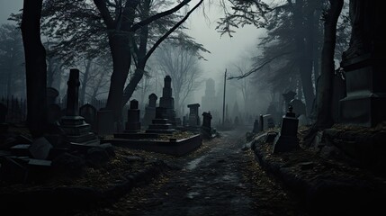 Haunted Cemetery Scenes