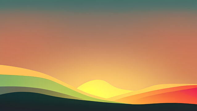 "Cartoonish Landscape, Web Background"