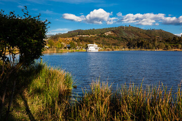 Sochagota artificial lake built in 1956 to provide tourism potential for the municipality of Paipa, in the department of Boyacá, northeastern Colombia.