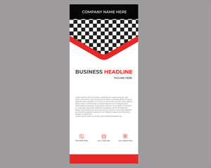 Coffee Shop rollup or X banner design template