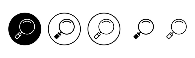Search icon set illustration. search magnifying glass sign and symbol