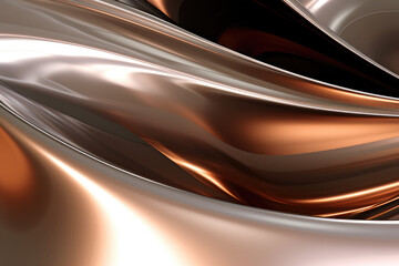 Shiny metallic surface reflecting light and creating a sleek backdrop